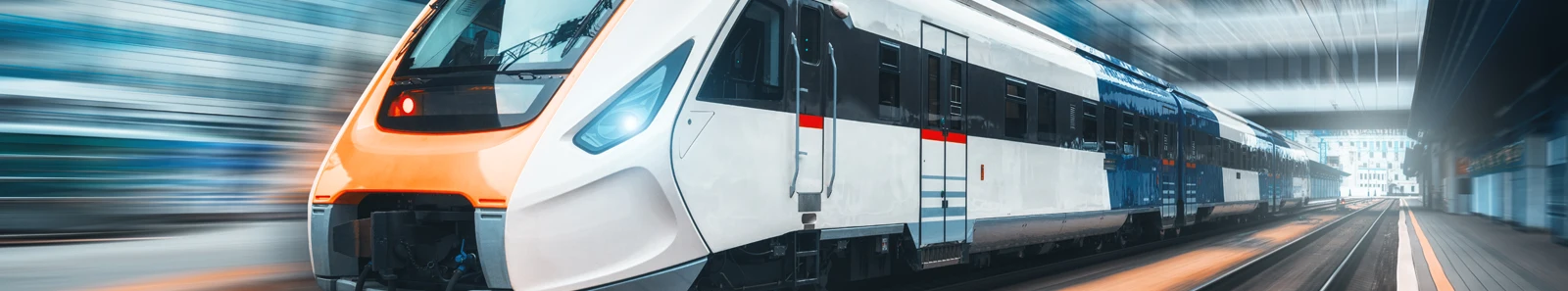 Picture of train in motion